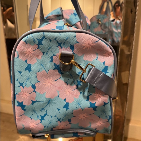 Disney Stitch Floral Travel Bag - Blue and Pink - Picture 3 of 5
